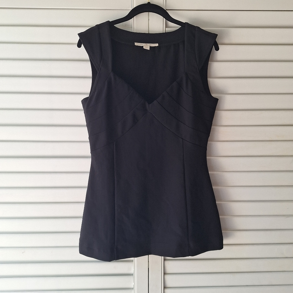 Boston Proper Black Stretchy Women's Shirt